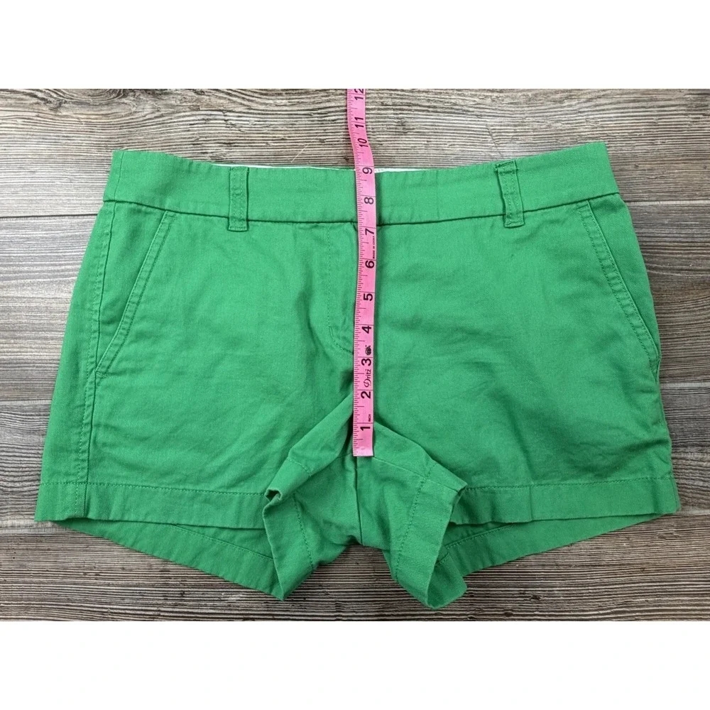 LOT OF 2 ~J Crew Classic Chino Shorts Women's Size 4 100% Cotton Beach Resort